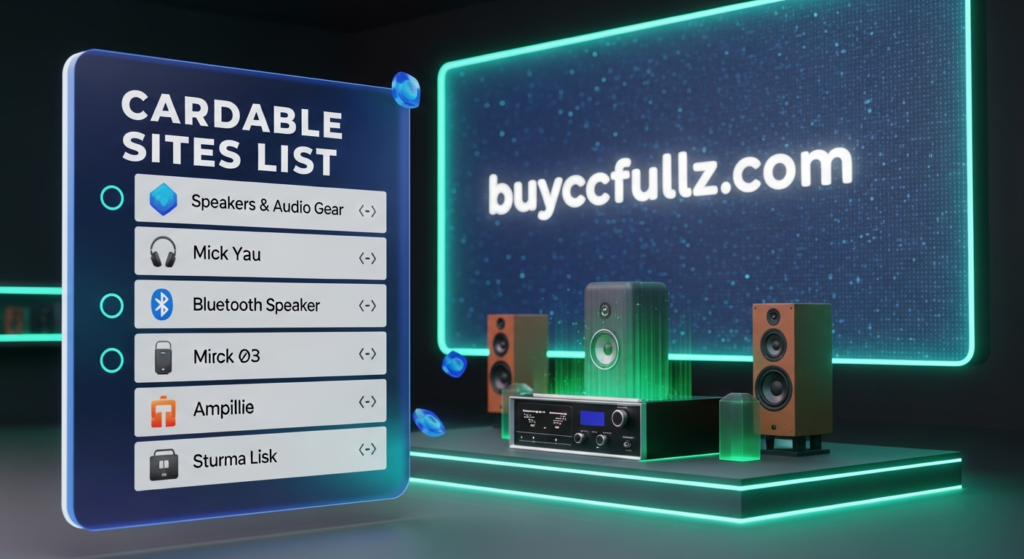 Cardable Sites List for Speakers & Audio Gear