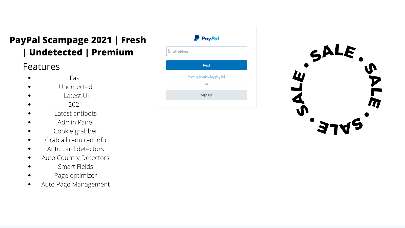 PAYPAL SCAMPAGE 2022 | FRESH | UNDETECTED | PREMIUM PAYPAL SCAMPAGE 2022 | FRESH | UNDETECTED | PREMIUM