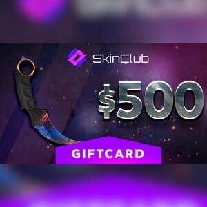 Skin Club Gift Card 500 USD – Key – GLOBAL