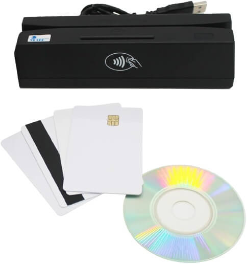 Buy Qicarwow USB Magnetic Card Reader EMV Skimmer Device